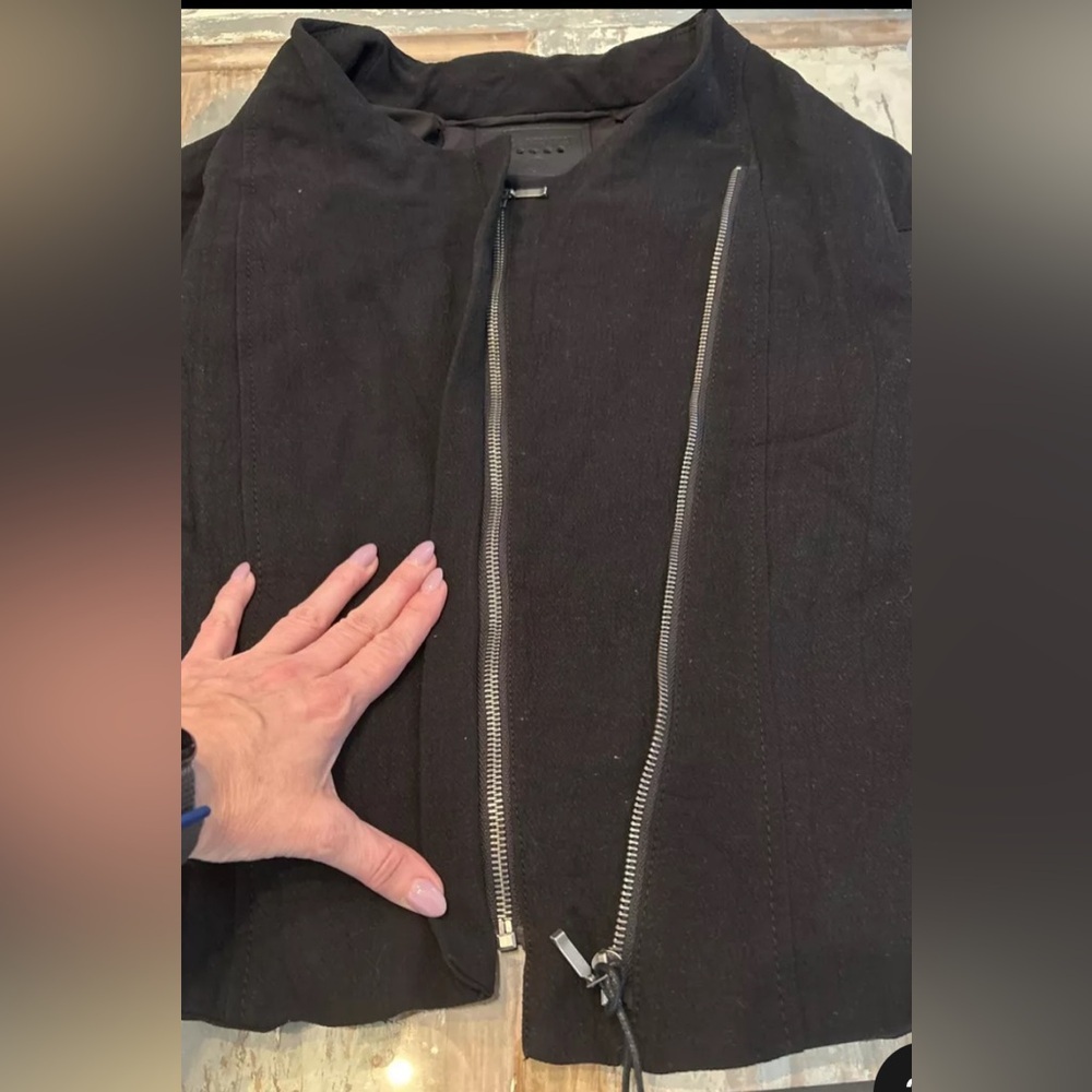 Blank NYC Black Zippered Women's Blazer-Size Large-NWT - Picture 11 of 15
